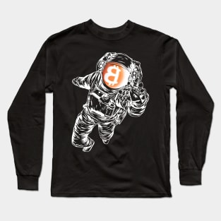 BITCOIN TO THE MOON Long Sleeve T-Shirt